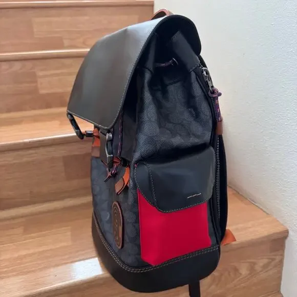 Coach Rivington Backpack In Signature Canvas With Coach Patch style No.  69291